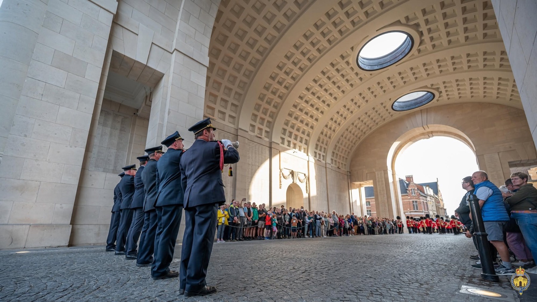 The Last Post Ceremony beneath the Menin Gate Memorial in Ypres
