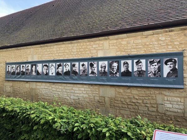 A memorial to Canadian soldiers murdered as prisoners of war at Abbaye d'Ardenne