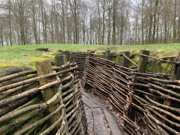 A preserved First World War trench