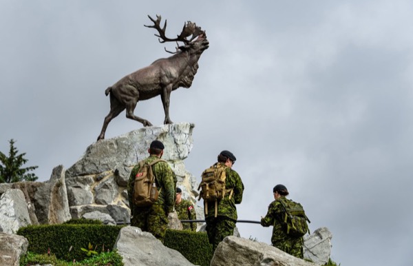 Beaumont-Hamel caribou memorial