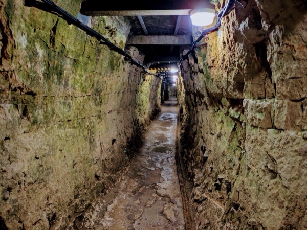 Underground tunnel beneath Vimy Ridge